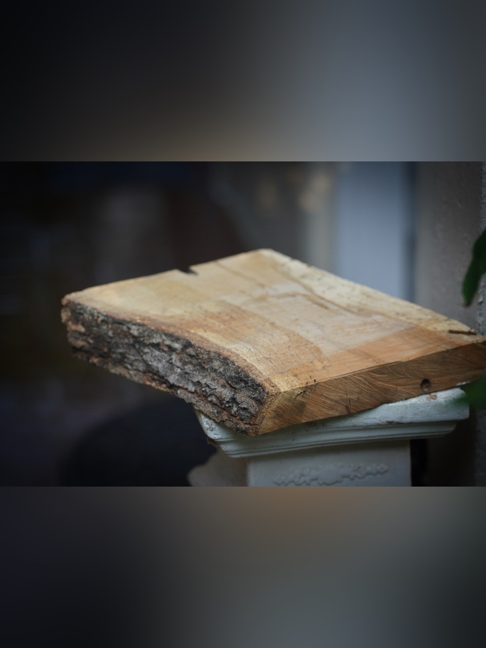 Eastern Shore Oak Live Edge Slab | Raw Chesapeake Bay Wood | Rustic Charcuterie